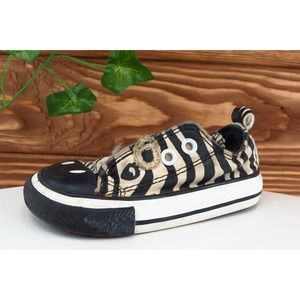 Converse All Star Toddler Boys 4 Medium Black‎ Low Top Fabric